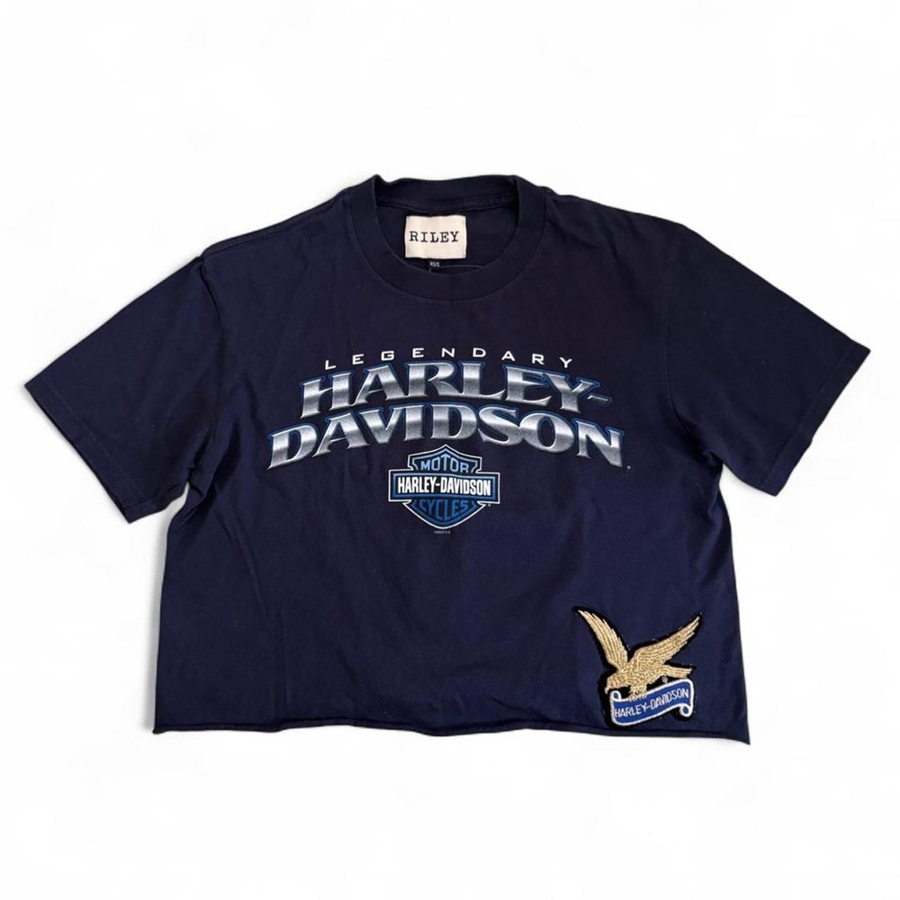 Riley 1880 Harley Davidson Orlando Upcycled Crop Top